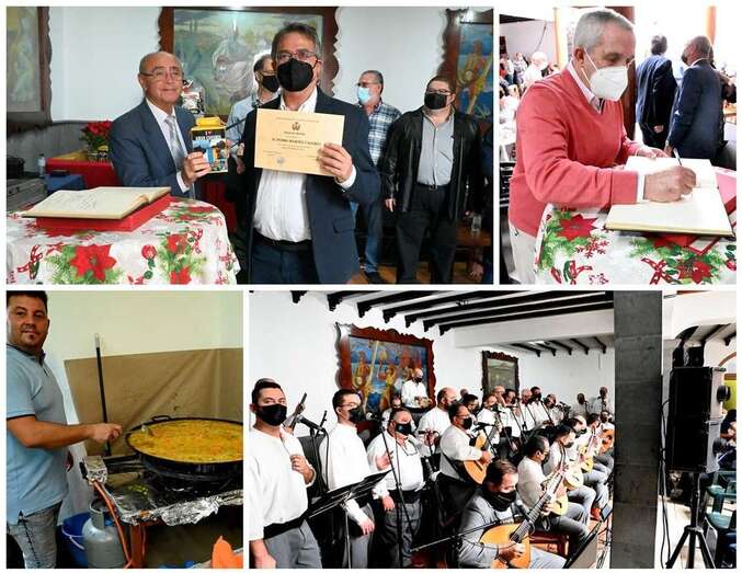 Diferentes momentos del acto de este domingo en El Casino de Telde/Antonio Alí.